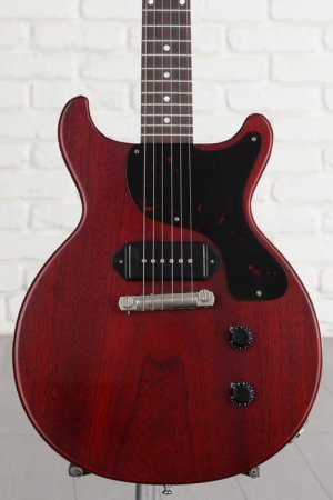Photo of Gibson Custom 1958 Les Paul Junior Double Cut Reissue VOS - Cherry Red