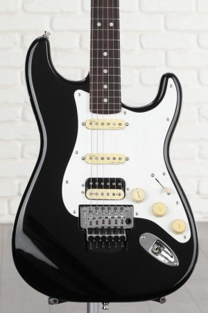 Photo of Fender American Ultra Luxe Stratocaster Floyd Rose HSS - Mystic Black with Rosewood Fingerboard