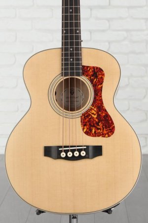 Photo of Guild Jumbo Junior Flamed Maple Acoustic-electric Bass Guitar - Antique Blonde Satin