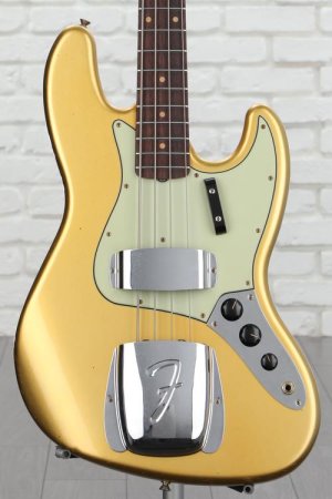 Photo of Fender Custom Shop '63 Jazz Bass Journeyman Relic - Aged Aztec Gold