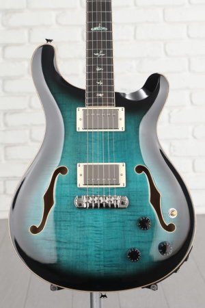 Photo of PRS SE Hollowbody II Piezo Electric Guitar - Peacock Blue