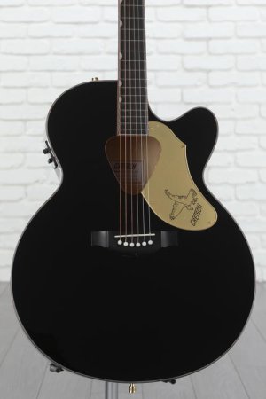 Photo of Gretsch G5022CBFE Rancher Falcon Jumbo Cutaway Acoustic-Electric Guitar - Black