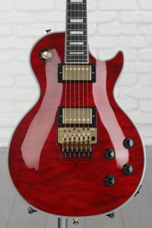 Photo of Epiphone Alex Lifeson Les Paul Custom Axcess Electric Guitar - Ruby