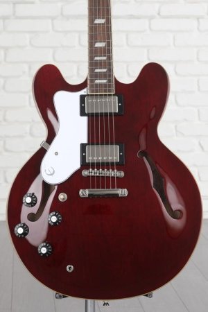 Photo of Epiphone Noel Gallagher Riviera Semi-hollow Left-handed Electric Guitar - Dark Red Wine