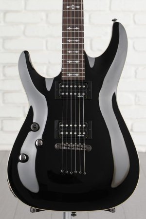 Photo of Schecter Omen-6 Left-handed Electric Guitar - Gloss Black