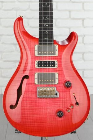 Photo of PRS Wood Library Special Semi-hollowbody Electric Guitar - Bonnie Pink, Flame Top