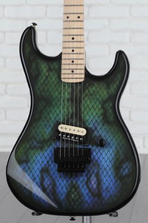 Photo of Kramer Baretta Electric Guitar - Snakeskin Green Blue Fade
