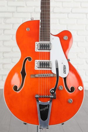 Photo of Gretsch G5420T Electromatic Classic Hollowbody Single-cut Electric Guitar with Bigsby - Orange Stain
