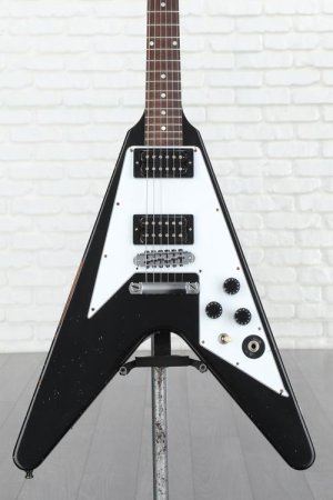 Photo of Gibson Custom Kirk Hammett 1979 Flying V Solidbody Electric Guitar - Ebony