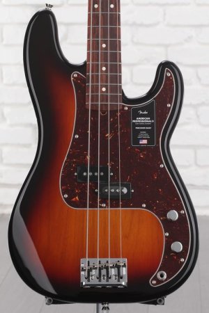American Professional II Jazz Bass - 3 Color Sunburst with 