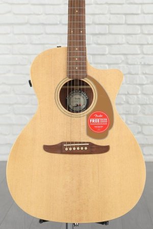 Photo of Fender Newporter Player Acoustic-electric Guitar - Natural Sapele