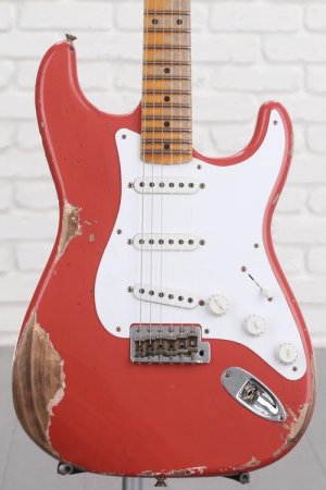 Photo of Fender Custom Shop LTD 70th-anniversary '54 Stratocaster Heavy Relic Electric Guitar - Tahitian Coral