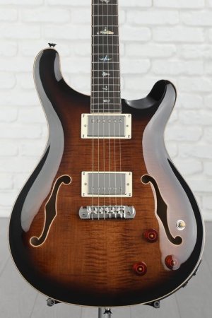 Photo of PRS SE Hollowbody II Piezo Electric Guitar - Black Gold Burst