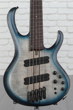 Photo of Ibanez BTB Bass Workshop Multi-scale 5-string Electric Bass - Cosmic Blue Starburst Low-gloss