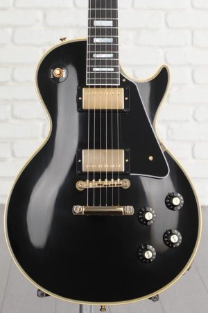 Photo of Gibson Custom 1968 Les Paul Custom Reissue Electric Guitar - Murphy Lab Ultra Light Aged Ebony