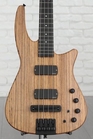 Photo of NS Design CR4 Radius Bass Guitar - Zebrawood - Sweetwater USA Exclusive
