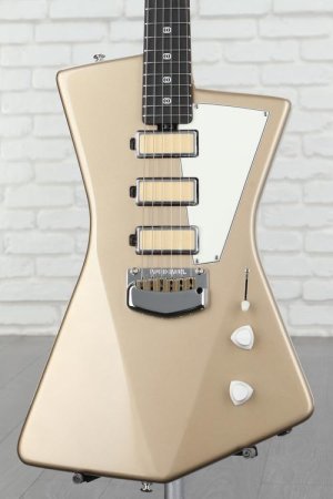 Photo of Ernie Ball Music Man St. Vincent Goldie Electric Guitar - Cashmere