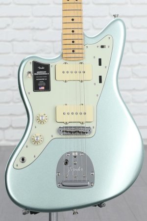 Photo of Fender American Professional II Jazzmaster Left-handed - Mystic Surf Green with Maple Fingerboard