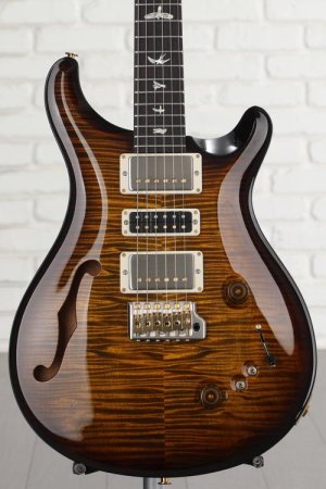 Photo of PRS Special Semi-Hollow Electric Guitar - Black Gold Burst, 10-Top