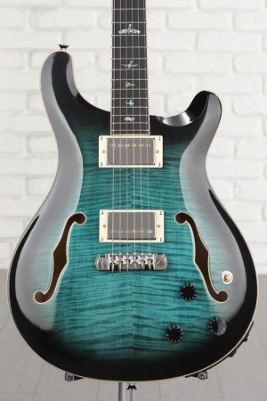 Photo of PRS SE Hollowbody II Piezo Electric Guitar - Peacock Blue
