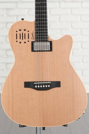 Thin Body Guitar Acoustic Electric 6 Steel-String Wood Color Flattop  Balladry Folk 40 Inch Guitarra
