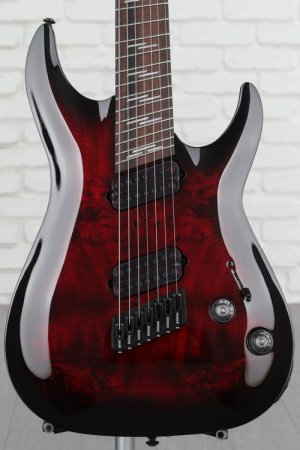 Photo of Schecter Omen Elite-7 Multiscale Electric Guitar - Black Cherry Burst