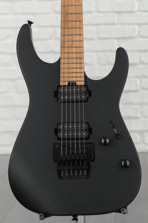 Photo of Charvel Pro-Mod DK24 FR HH CM Electric Guitar - Satin Black, Sweetwater Exclusive