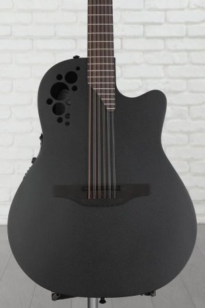 Photo of Ovation Pro Series Elite Tx E 2058-5 12-string Acoustic-electric Guitar - Black