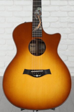 Photo of Taylor Custom Catch #34 Grand Auditorium Acoustic-electric Guitar - Natural with Honey Yellow Top