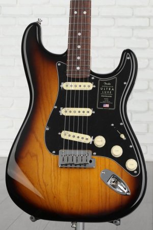 Photo of Fender American Ultra Luxe Stratocaster - 2-color Sunburst with Rosewood Fingerboard