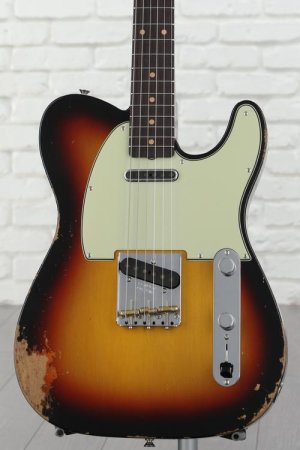 Photo of Fender Custom Shop GT11 1963 Heavy Relic Telecaster - 3-Color Sunburst - Sweetwater Exclusive