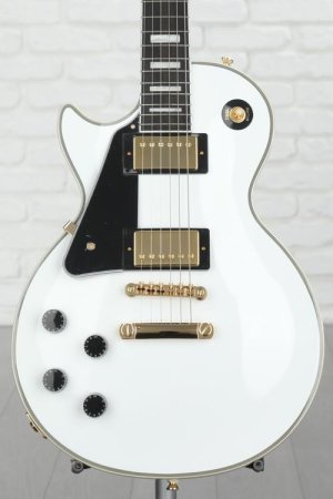 Photo of Epiphone Les Paul Custom Left-handed Electric Guitar - Alpine White
