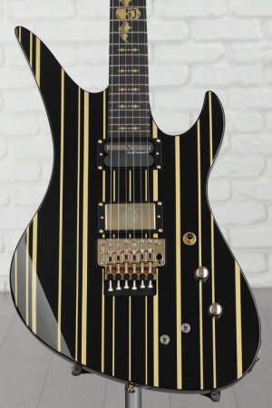 Photo of Schecter Synyster Gates Custom-S - Black with Gold Stripes