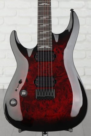 Photo of Schecter Omen Elite-6 Left-handed Electric Guitar - Black Cherry Burst