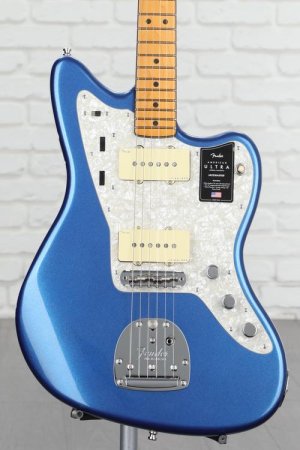 Photo of Fender American Ultra Jazzmaster - Cobra Blue with Maple Fingerboard