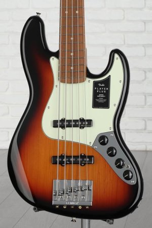 Photo of Fender Player Plus Active Jazz Bass V - 3-tone Sunburst with Pau Ferro Fingerboard