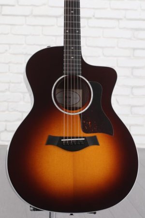 Photo of Taylor 214ce-SB DLX Acoustic-Electric Guitar - Tobacco Sunburst