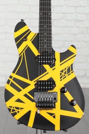Photo of EVH Wolfgang Special Electric Guitar - Satin Striped Black/Yellow