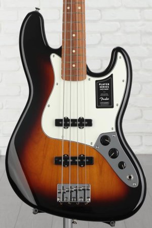 Photo of Fender Player Jazz Bass - 3-Tone Sunburst with Pau Ferro Fingerboard