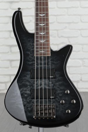 Photo of Schecter Stiletto Extreme 5 Bass Guitar - See-Thru Black