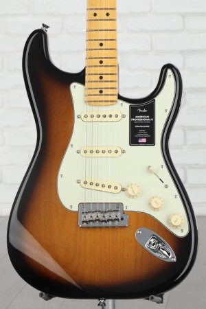 Photo of Fender American Professional II Stratocaster Electric Guitar with Maple Fingerboard - 2-color Sunburst