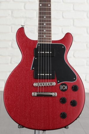 Photo of Gibson Rick Beato Les Paul Special Double Cut Electric Guitar - Sparkling Burgundy Satin