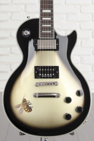 Photo of Epiphone Adam Jones Les Paul Custom Art Collection Electric Guitar - Mark Ryden's "Queen Bee," Antique Silver Burst