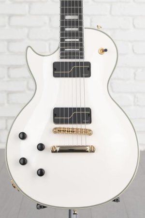 Photo of Epiphone 7-string Matt Heafy Les Paul Custom Origins Left-handed Electric Guitar - Bone White