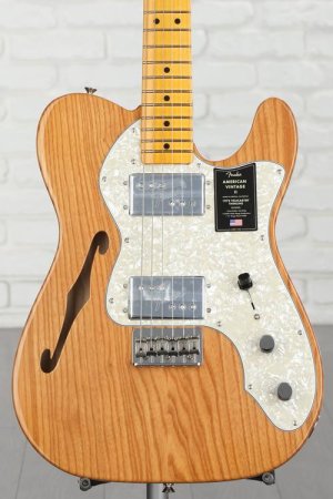 Photo of Fender American Vintage II 1972 Telecaster Thinline Electric Guitar - Aged Natural