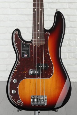 Photo of Fender American Professional II Precision Bass Left-handed - 3 Color Sunburst with Rosewood Fingerboard