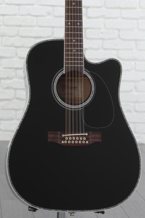 Photo of Takamine JEF381DX 12-string Dreadnought Acoustic-electric Guitar - Black
