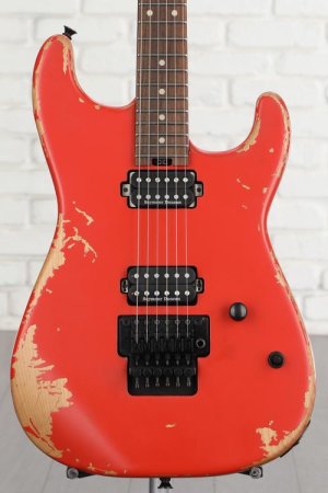 Photo of Charvel Pro-Mod Relic San Dimas Style 1 HH FR PF Electric Guitar - Weathered Orange