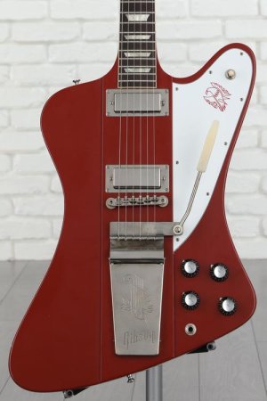 Photo of Gibson Custom 1963 Firebird V with Maestro Vibrola Electric Guitar - Murphy Lab Ultra Light Aged Ember Red