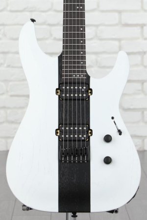 Photo of Schecter C-1 Contrasts Rob Scallon Electric Guitar - White/Black